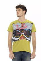 Trussardi Action Green Cotton Men's T-Shirt