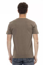 Trussardi Action Brown Cotton Men's T-Shirt