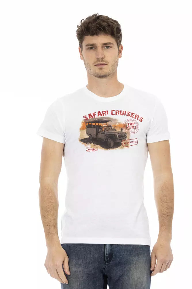 Trussardi Action White Cotton Men's T-Shirt