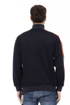 Automobili Lamborghini Blue Polyester Men Sweatshirt