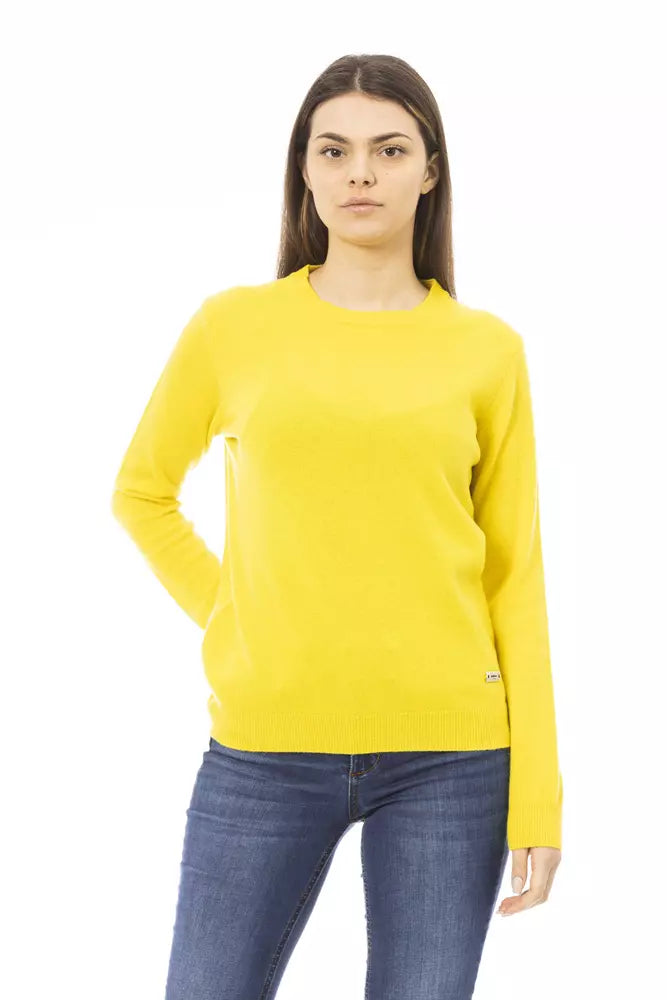 Baldinini Trend Yellow Cashmere Women Sweater