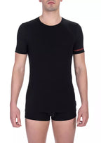 Bikkembergs Black Cotton Men T-Shirt Twin Pack