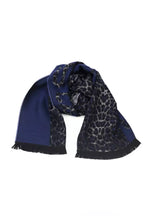 Cavalli Class Blue Wool Men Scarf - Maison Luxe
