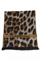 Cavalli Class Brown Wool Men Scarf - Maison Luxe