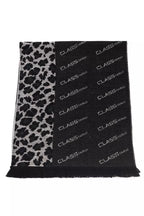Cavalli Class Black Wool Men Scarf - Maison Luxe