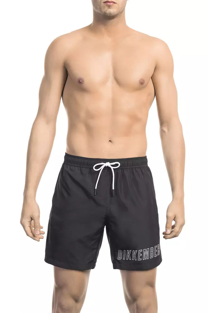 Bikkembergs Black Polyester Men's Swim Short