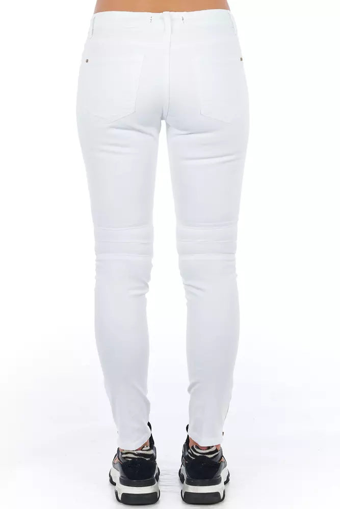 Frankie Morello White Cotton Women's Jeans