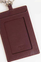 Trussardi Brown Leather Men Badge Holder