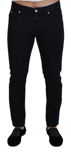 Dolce & Gabbana Black Cotton Skinny Casual Denim Jeans