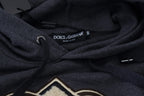 Dolce & Gabbana Gray Logo Cotton Hooded Sweatshirt Sweater
