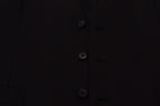 Dolce & Gabbana Dark Blue Wool Stretch Waistcoat Formal Vest
