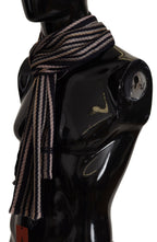 Missoni Multicolor Stripes Wool Knit Fringe Shawl Scarf - Maison Luxe