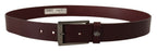 Dolce & Gabbana Brown Leather Silver Metal Crown Buckle Belt - Maison Luxe