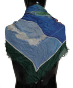 Dolce & Gabbana Multicolor Sorrento DG Shawl Fringe Scarf - Maison Luxe