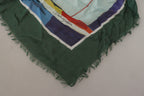 Dolce & Gabbana Multicolor Sorrento DG Shawl Fringe Scarf - Maison Luxe