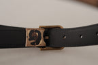 Dolce & Gabbana Brown Leopard Print Vintage Metal Waist Buckle Belt - Maison Luxe