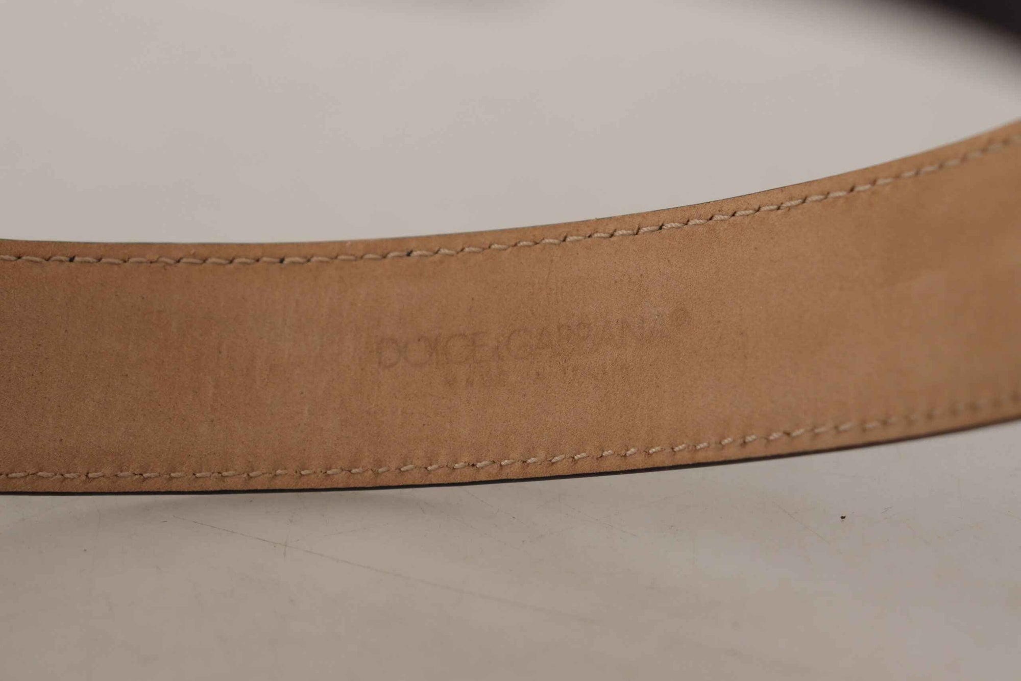 Dolce & Gabbana Black Solid Leather Classic Gold Waist Buckle Belt