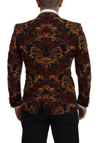 Dolce & Gabbana Multicolor Floral Single Breasted Martini Blazer