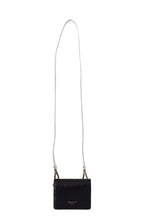 Dolce & Gabbana Blue White Caiman Leather Strap Card Holder Wallet