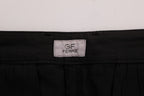 GF Ferre Black Cotton Stretch Chinos Pants