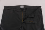GF Ferre Gray Cotton Stretch Chinos Pants