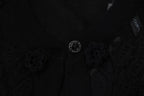 Dolce & Gabbana Black Floral Lace Button Cardigan Sweater