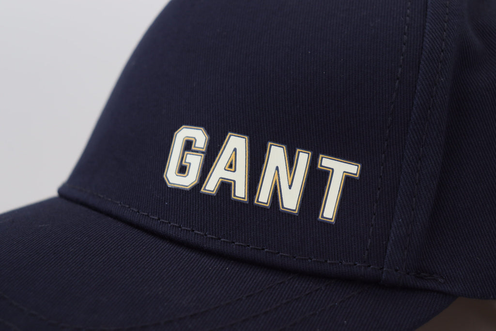 Gant Blue Cotton Logo Print Baseball Cap Casual Hat - Maison Luxe