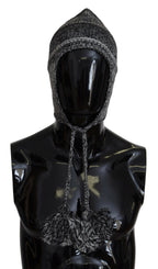 Dolce & Gabbana Gray Warm Fleece Ear Flaps Knit Beanie Hat - Maison Luxe