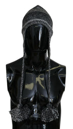 Dolce & Gabbana Gray Warm Fleece Ear Flaps Knit Beanie Hat - Maison Luxe