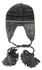 Dolce & Gabbana Gray Warm Fleece Ear Flaps Knit Beanie Hat - Maison Luxe