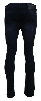Acht Blue Cotton Tapered Slim Fit Men Casual Denim Jeans