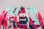 Dsquared² Multicolor Printed Beachwear Shorts Swimwear