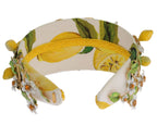 Dolce & Gabbana Yellow Lemons Sicily Crystal Diadem Tiara Headband - Maison Luxe