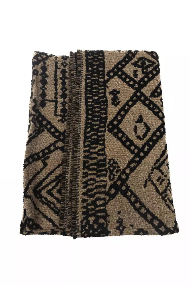 Alpha Studio Brown Wool Women Scarf - Maison Luxe