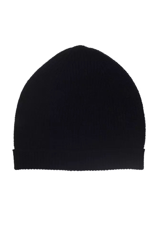 Alpha Studio Blue Merino Wool Men Hat - Maison Luxe