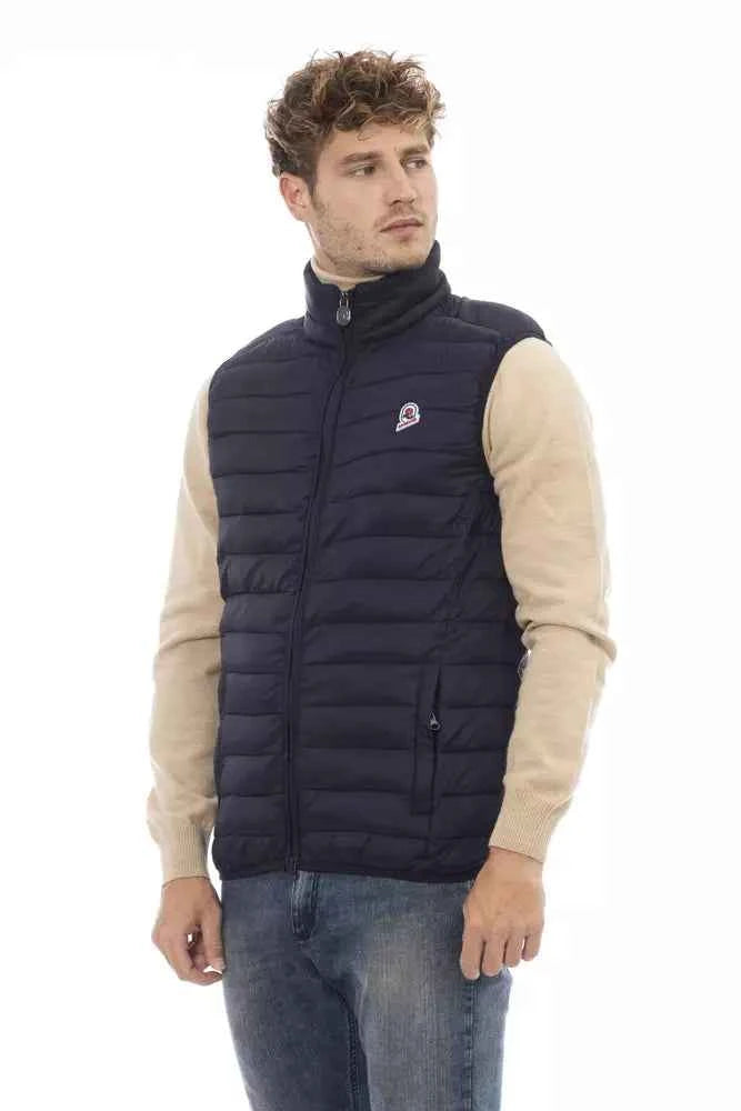 Invicta Blue Polyamide Sleveless Jacket