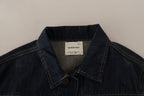 Master Coat Dark Blue Button Down Long Sleeves Denim Jacket
