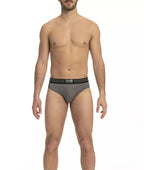 Cavalli Class Gray Cotton Men's Underwear Pack
