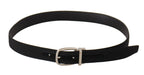 Dolce & Gabbana Belt Black Calf Leather Silver Tone Metal Buckle - Maison Luxe