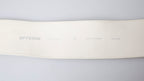 GF Ferre Off White Waxed Cotton Wide Fashion Waistband Belt - Maison Luxe