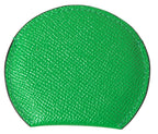 Dolce & Gabbana Green Calfskin Leather Round Logo Hand Mirror Holder - Maison Luxe