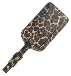 Dolce & Gabbana Multicolor Leopard Dauphine Leather DG Logo Luggage Tag - Maison Luxe
