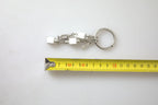 Dolce & Gabbana Silver Tone Metal DG Logo Engraved Keyring Keychain - Maison Luxe