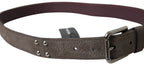 Dolce & Gabbana Brown Leather Metal Buckle Men Cintura Belt - Maison Luxe
