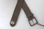 Dolce & Gabbana Brown Leather Metal Buckle Men Cintura Belt - Maison Luxe