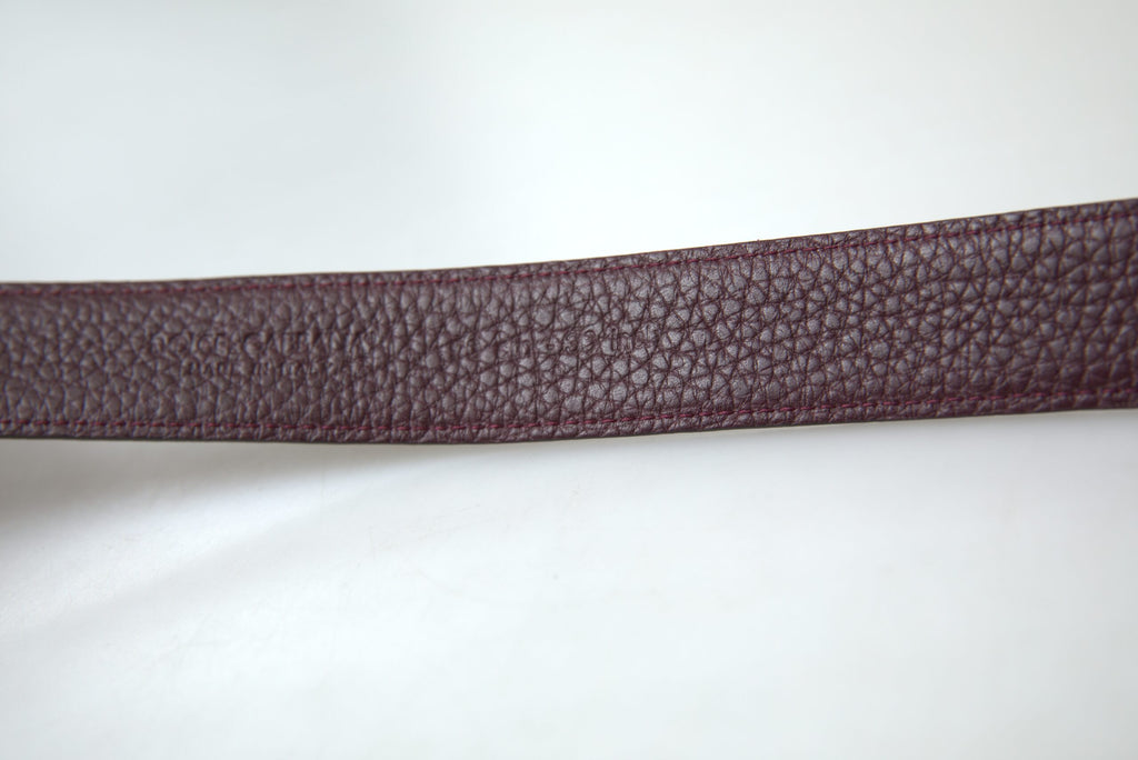 Dolce & Gabbana Brown Leather Metal Buckle Men Cintura Belt - Maison Luxe