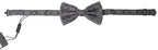 Dolce & Gabbana Black White Pattern Adjustable Neck Papillon Bow Tie - Maison Luxe