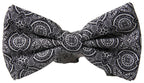 Dolce & Gabbana Black White Pattern Adjustable Neck Papillon Bow Tie - Maison Luxe