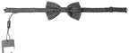 Dolce & Gabbana Black White Pattern Adjustable Neck Papillon Bow Tie - Maison Luxe