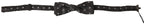 Dolce & Gabbana Black Patterned Silk Adjustable Men Neck Papillon Bow Tie - Maison Luxe